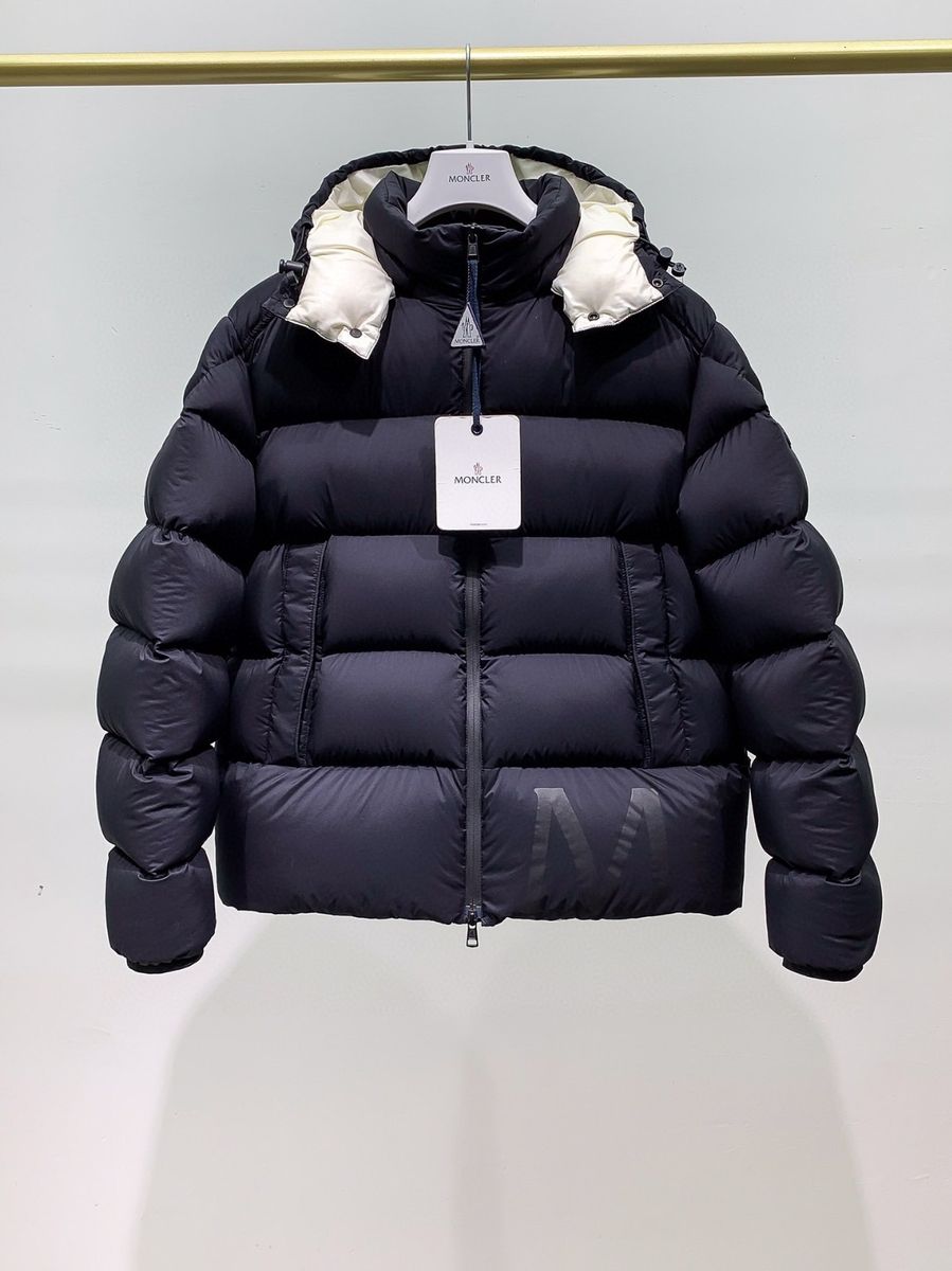 Jaqueta Puffer Azul Marinho Moncler Envio Imediato Casaco Masculino