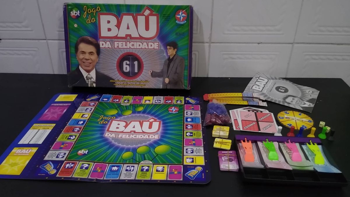 Jogo Bau Da Felicidade Estrela Sbt Silvio Santos Antigo E Raro Completo