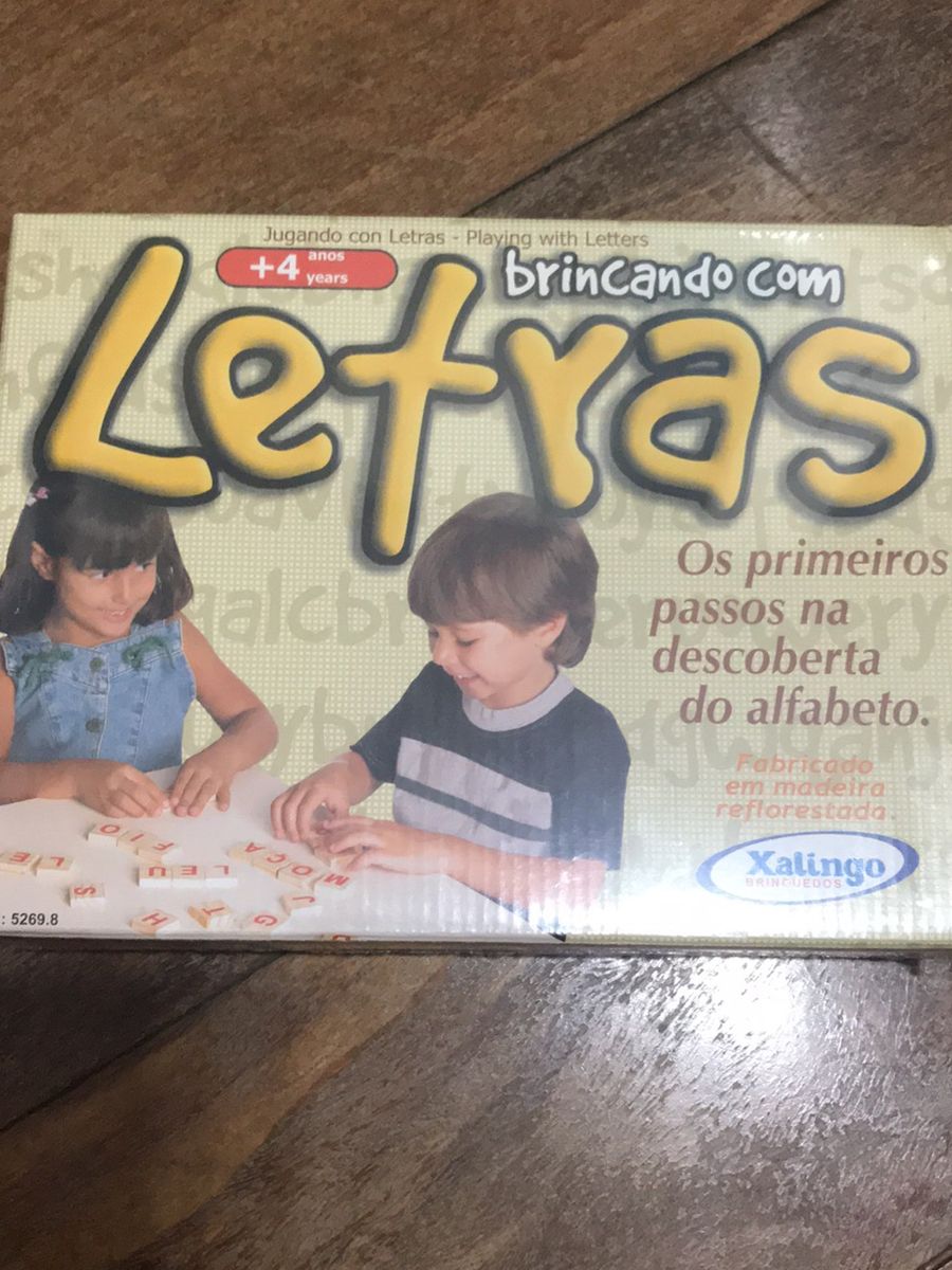 Jogo Brincando As Letras Brinquedo Para Beb S Xalingo Nunca Usado