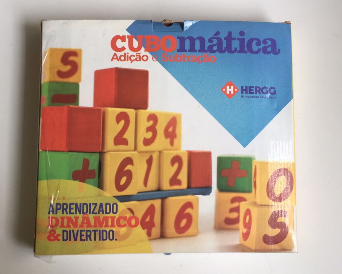 Jogo Educativo Cubomática Brinquedo Hergg Usado 39909498 enjoei