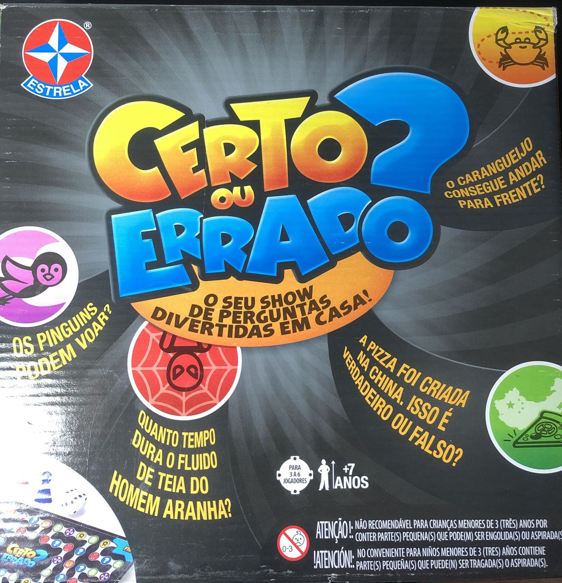 Jogo Estrela Certo Ou Errado Jogo De Tabuleiro Estrela Usado