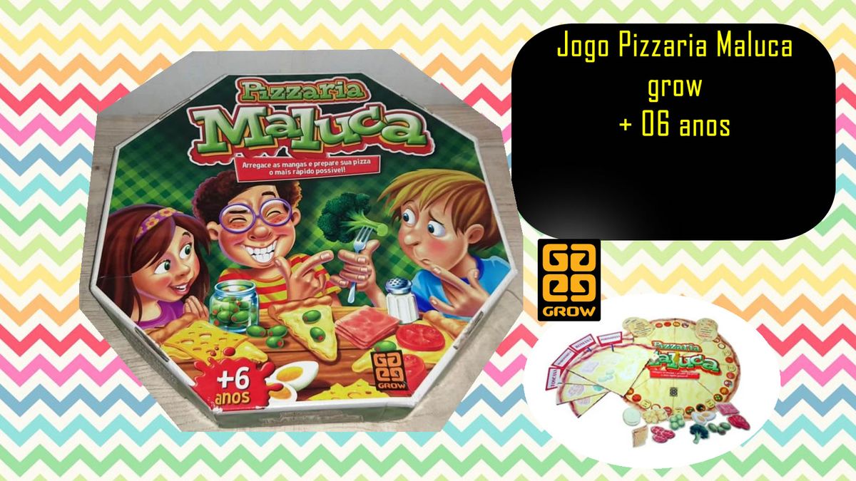 Jogo Pizzaria Maluca Grow Brinquedo Grow Usado Enjoei