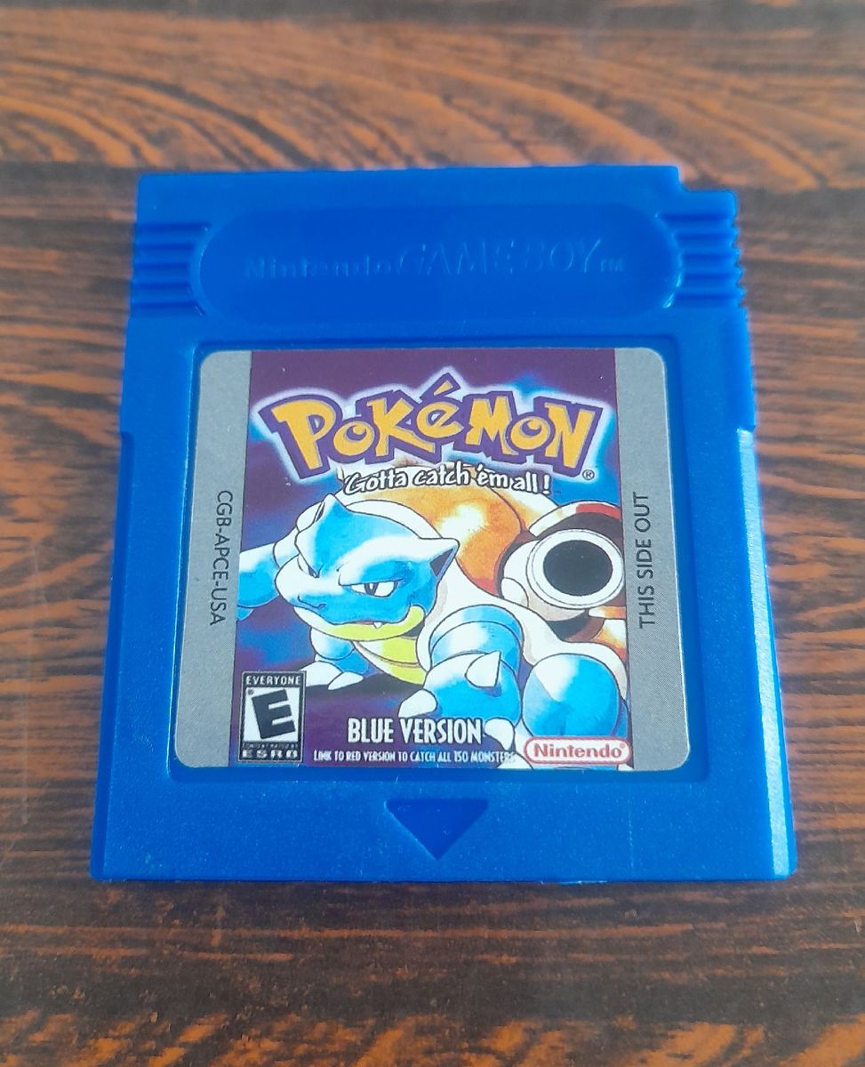 Jogo Pokemon Blue Para Game Boy Em Perfeito Estado Jogo De Videogame