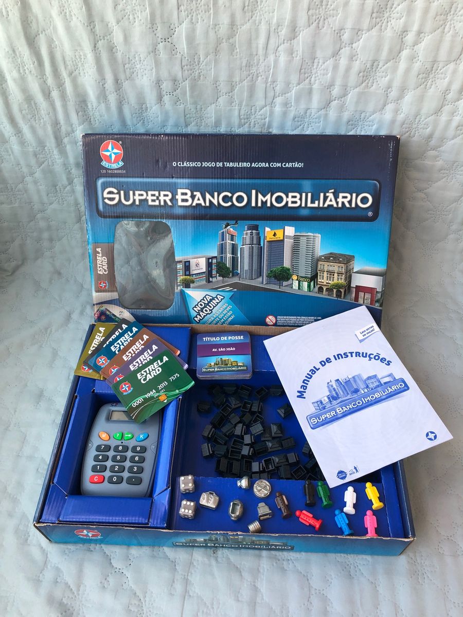 Jogo Super Banco Imobiliario Estrela Completo Cart O Jogo De