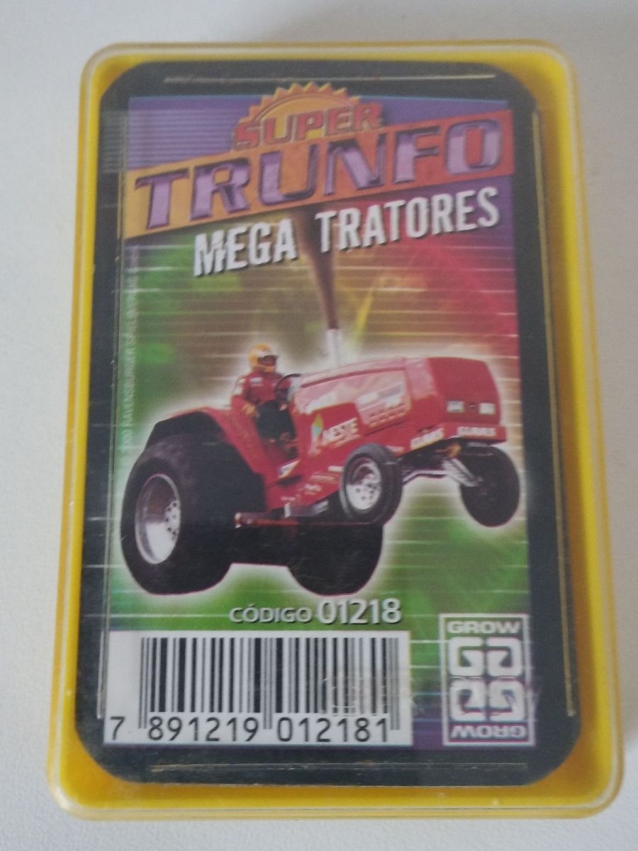 Jogo Super Trunfo Mega Tratores Grow Completo Jogo De Tabuleiro Super