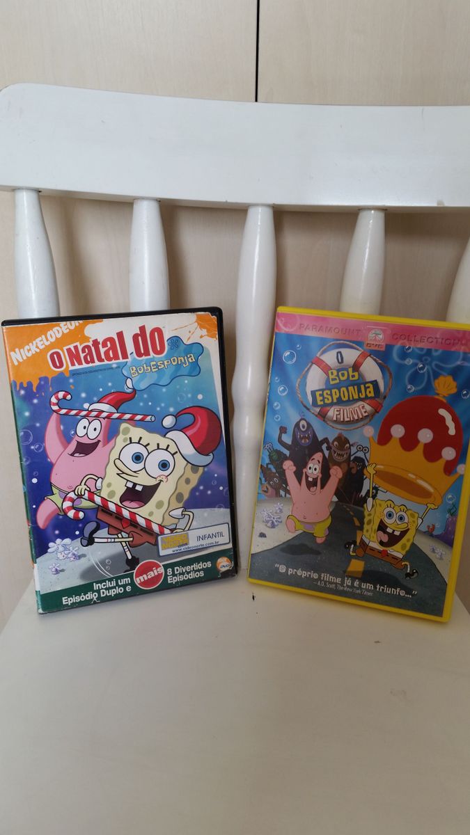 Kit 2 Dvd S O Natal De Bob Esponja E Bob Esponja O Filme Item