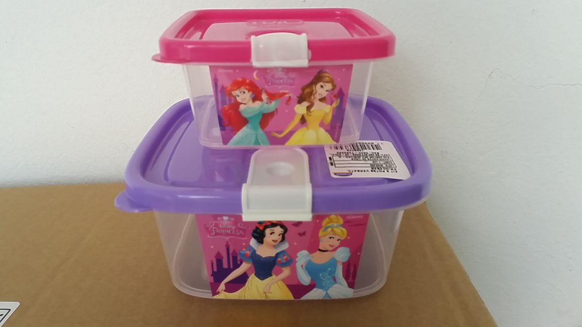 Kit 2 Potes Versáteis Princesas Item Infantil Avon Nunca Usado