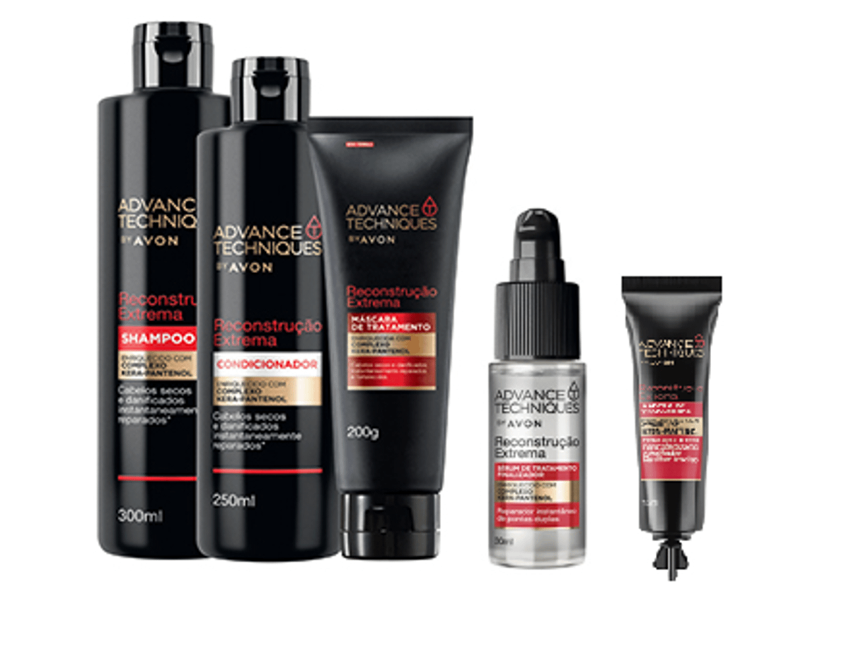 Kit Advance Techniques Reconstrução Extrema Avon Produto p Cabelos