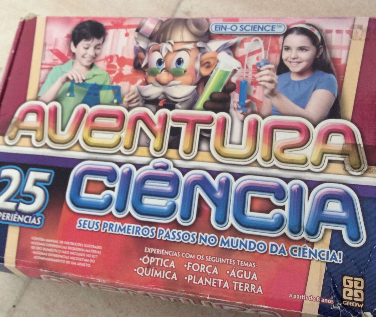 Kit Aventura Ciência 60 Experimentos Científicos Brinquedo Grow