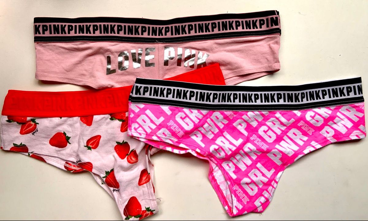 Kit Calcinhas Pink Lingerie Feminina Victorias Secret Nunca Usado