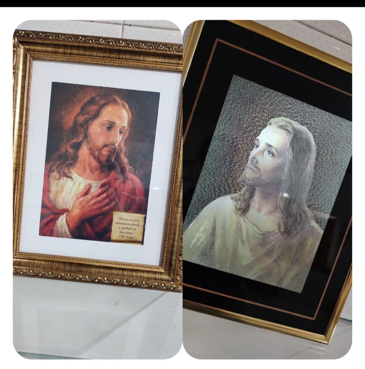 Kit Quadros Religiosos Jesus Misericordioso X Cm M Vel De