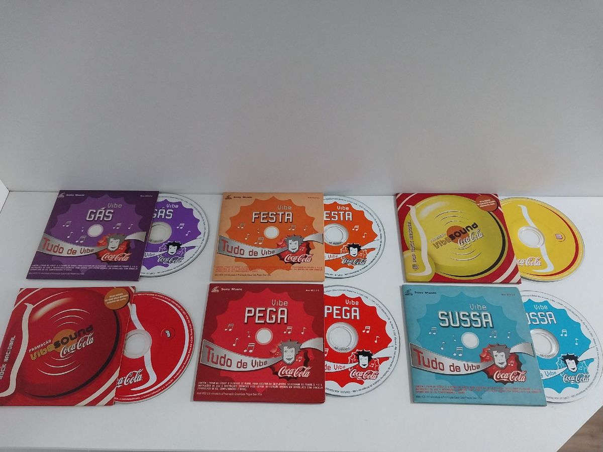 Kit Mini Cds Coca Cola Produto Vintage E Retro Coca Cola Usado