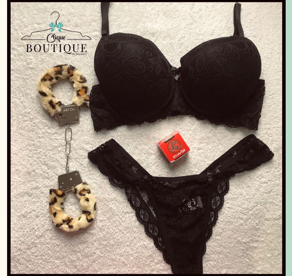 Kit Conjunto De Lingerie Algema E Pomada Chinesa Lingerie