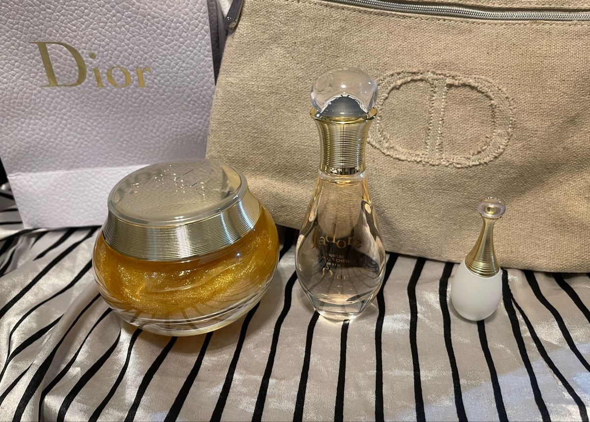 Kit Dior Geléia Hidratante Corporal Perfume Cabelo Necessarie e