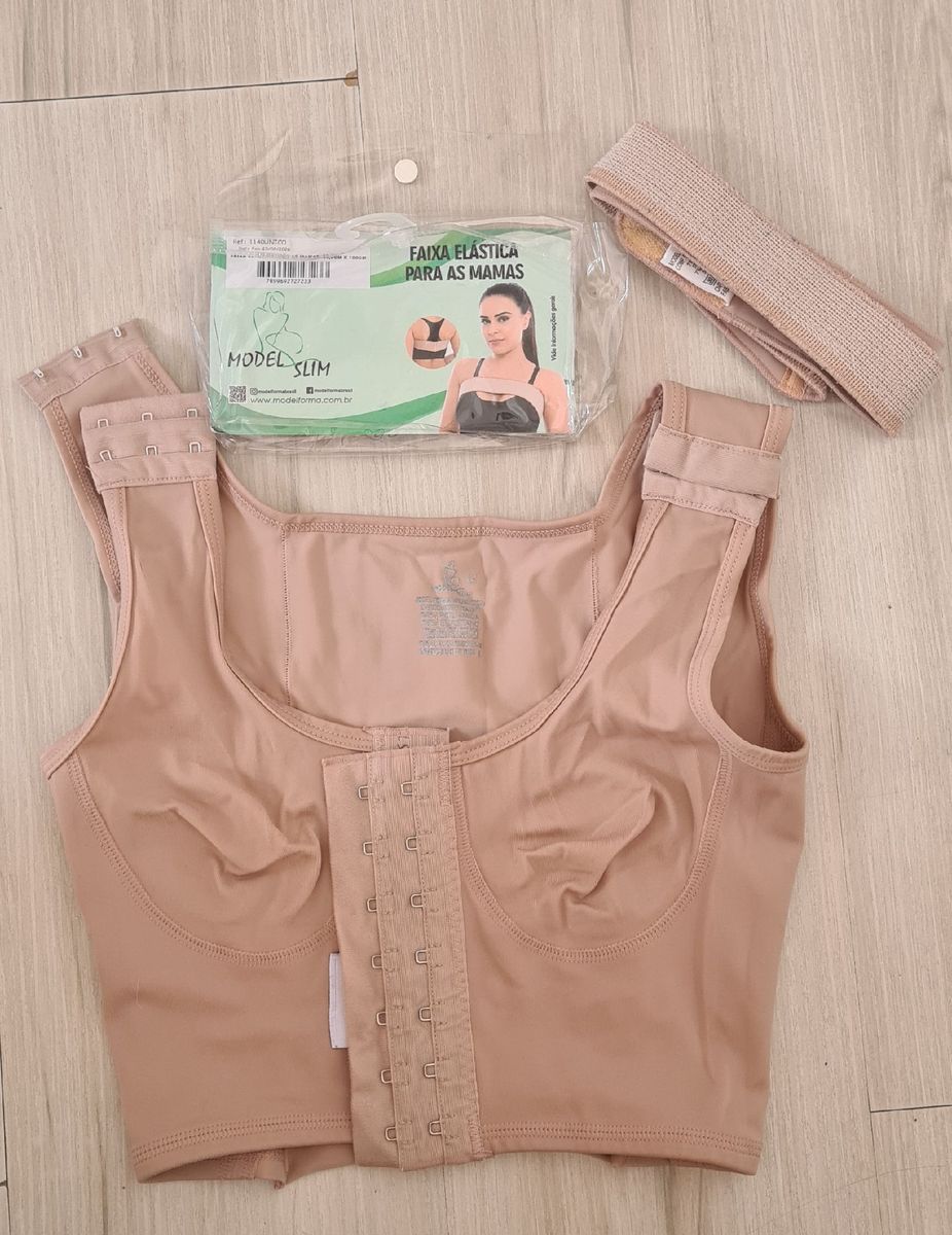 Kit Top E Faixa Para Pos Cir Rgico De Pr Tese Mam Ria Lingerie