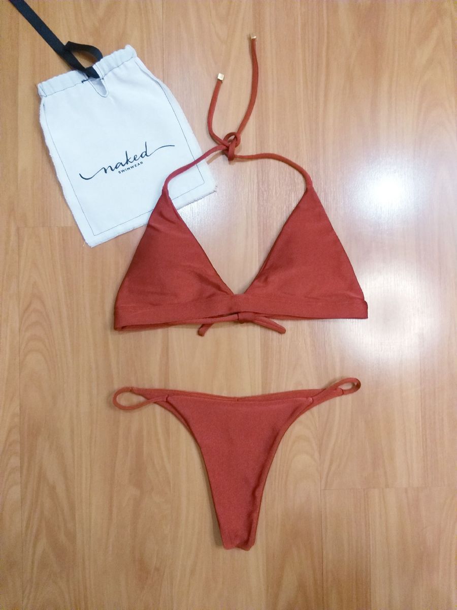 Lindo Biqu Ni Cor Ginger Marca Nsw Moda Praia Feminina Naked Swimwear