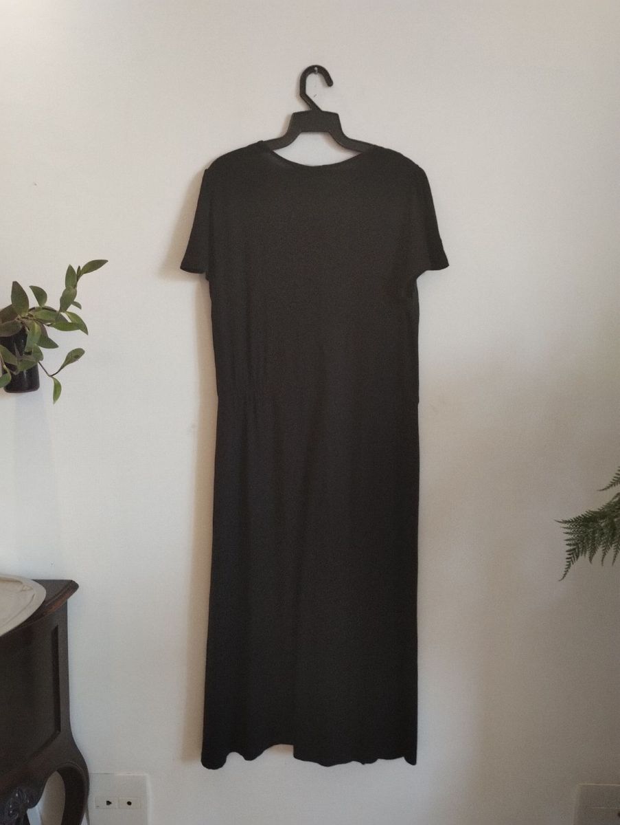 Lindo Vestido Preto Decote Em V Renda Vestido Feminino Ellen