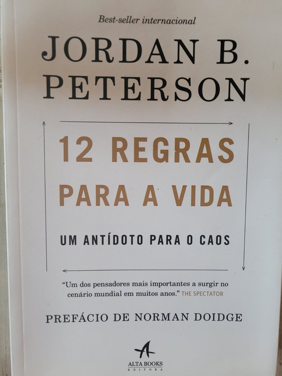 Livro 12 Regras Para A Vida Jordan B Peterson Livro Ed Alta Books