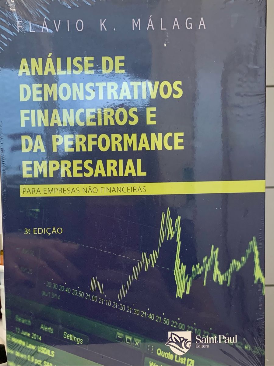 Livro Análise de Demonstrativos Financeiros e da Performance