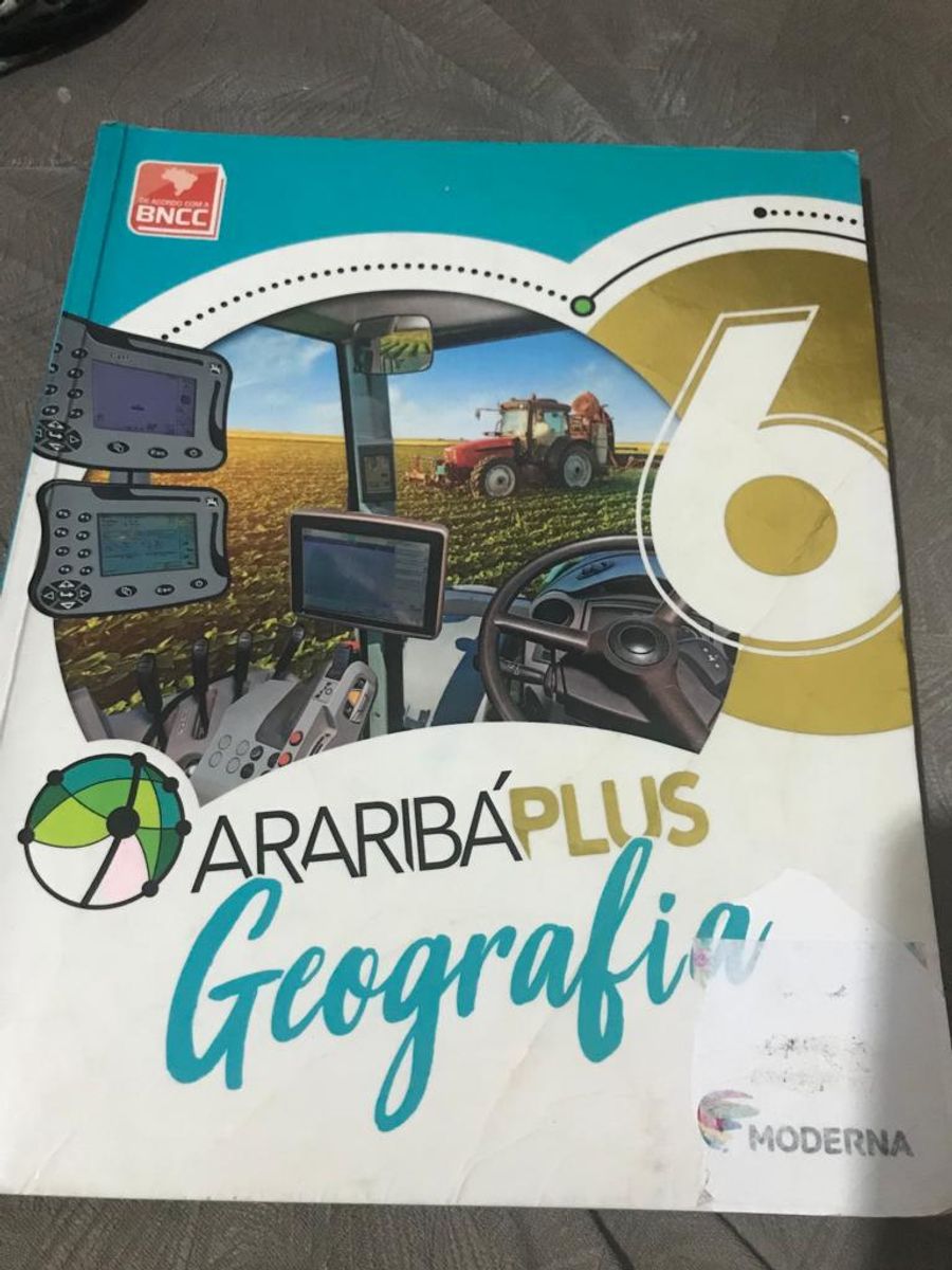 Livro Araribá Plus Geografa 6 Ano Caderno de Atividades Otimo