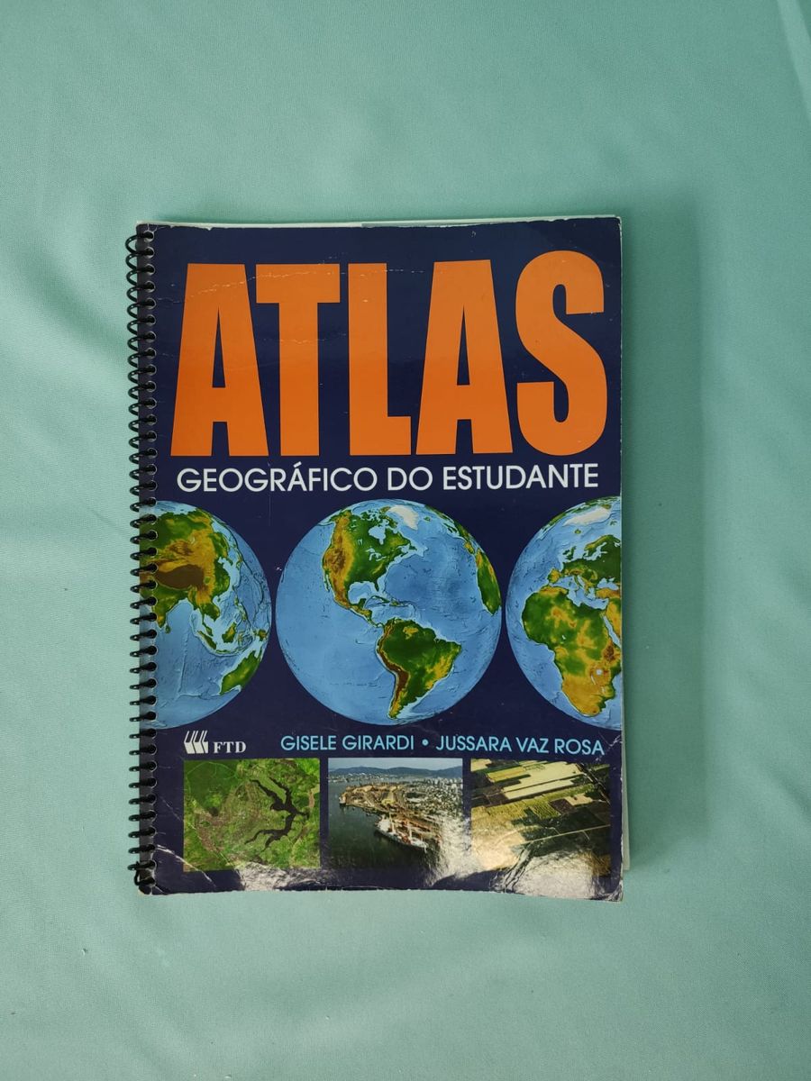 Livro Atlas Geográfico do Estudante Livro F T D Usado 90234256 enjoei