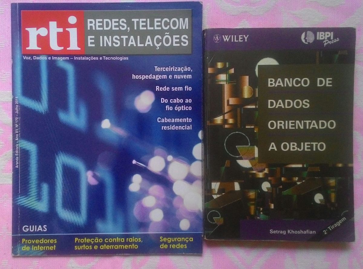 Livro Banco De Dados Orientado A Objetos E Revista Rti Redes Telecom E