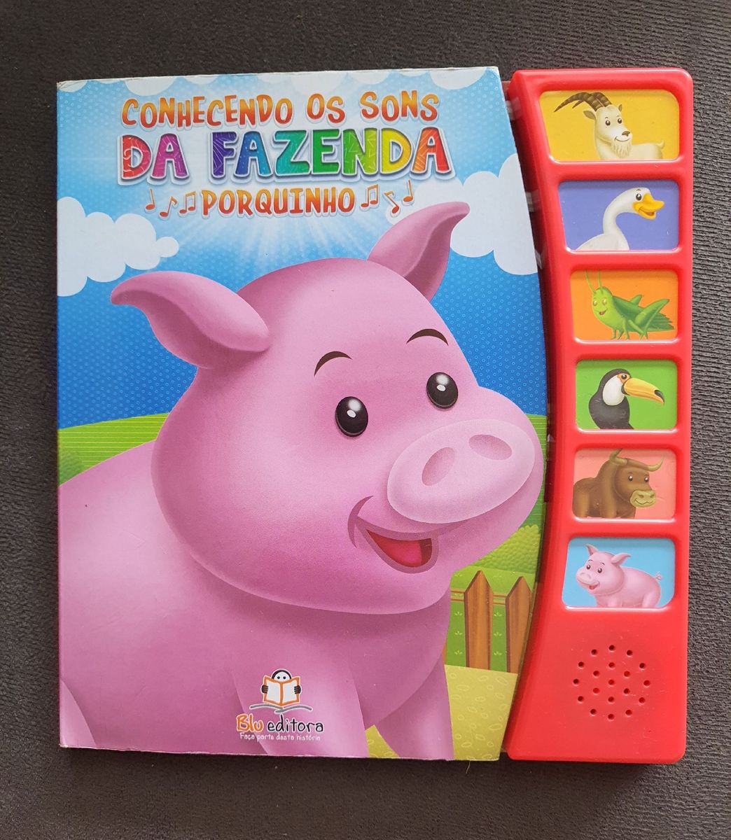 Livro Conhecendo Os Sons Da Fazendinha Porquinho Livro Usado