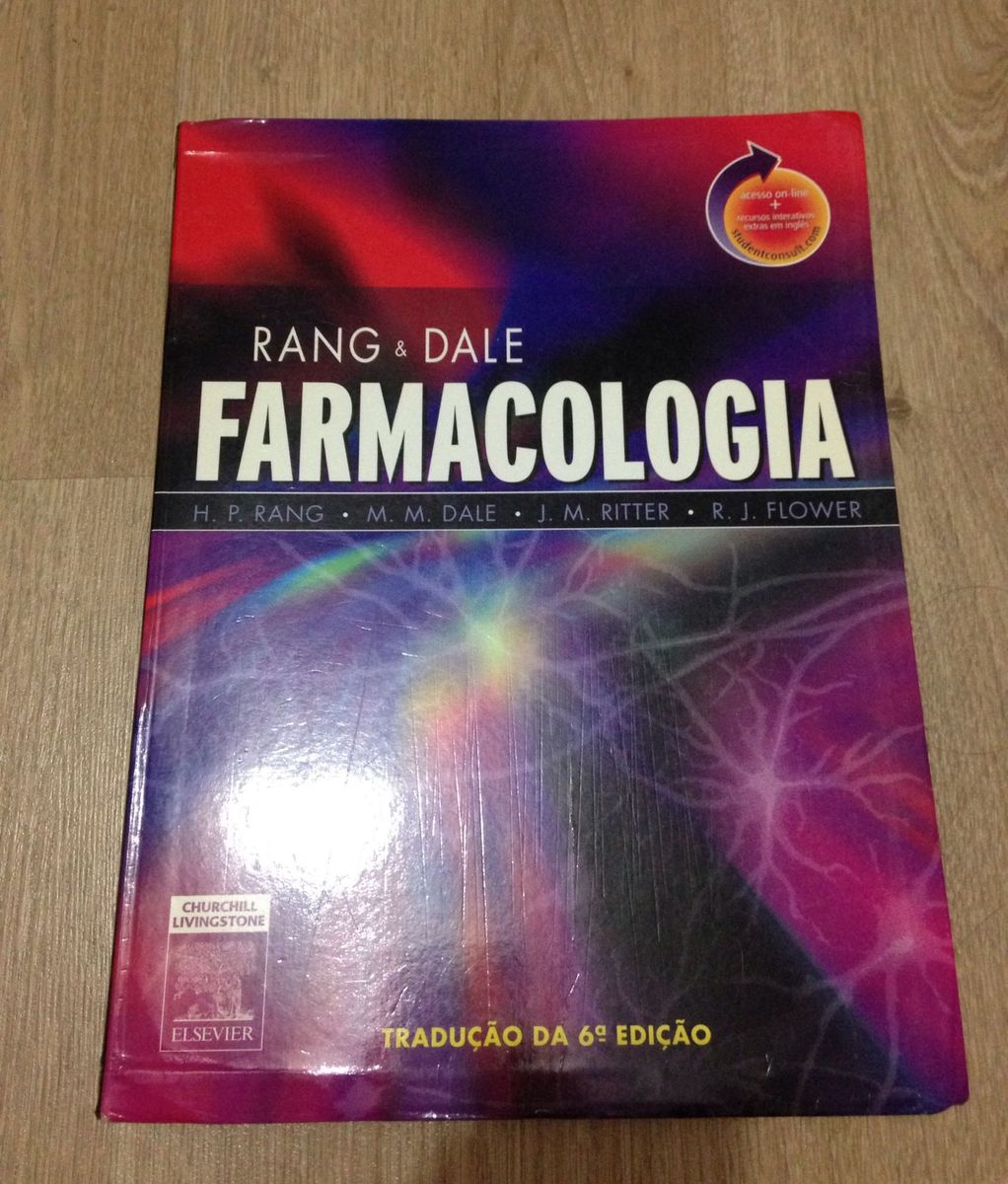 Livro Farmacologia Rang And Dale A Edi O Livro Elsevier Nunca Usado