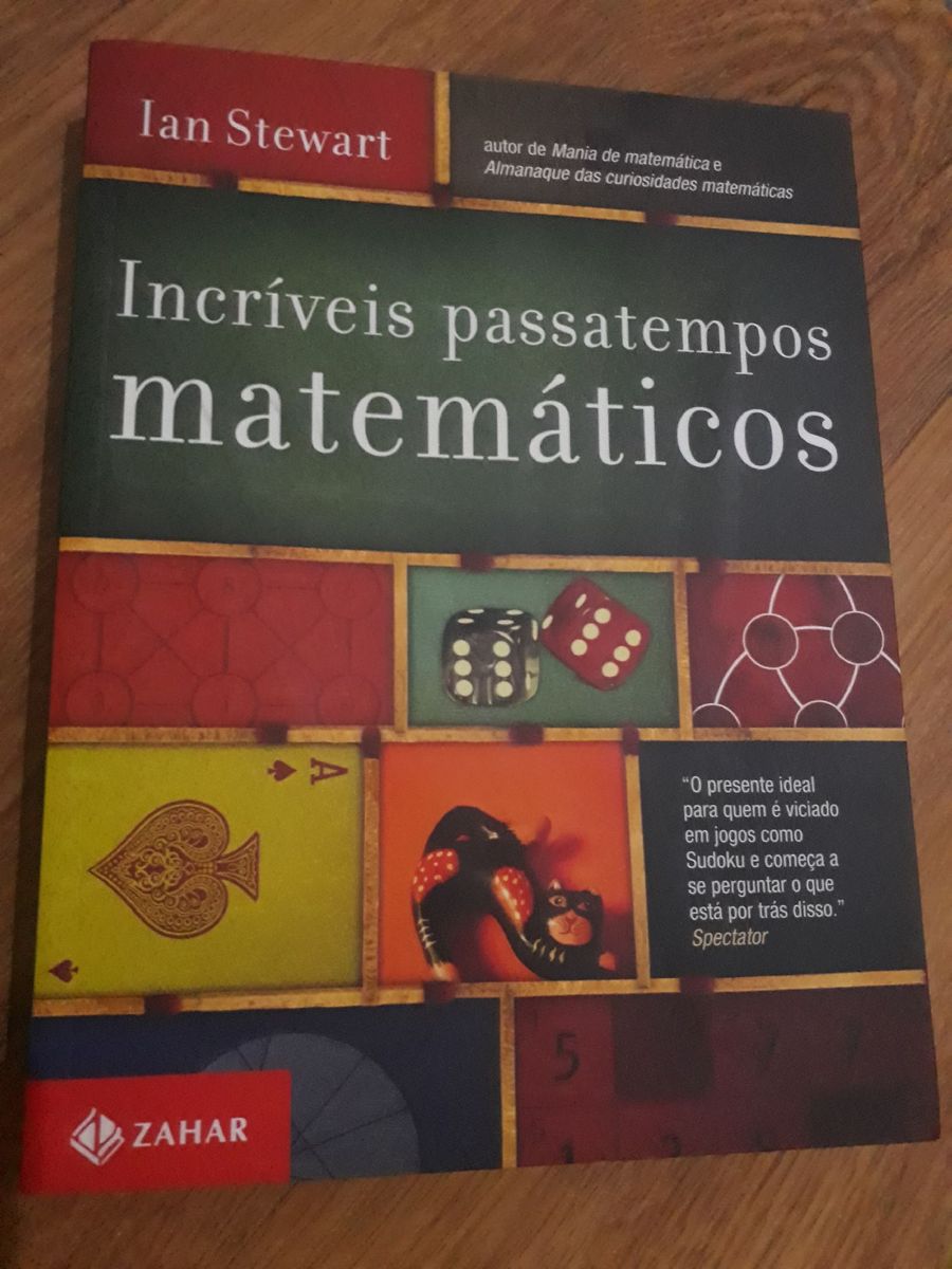 Livro Incriveis Passatempos Matematicos Livro Ian Stewart Usado