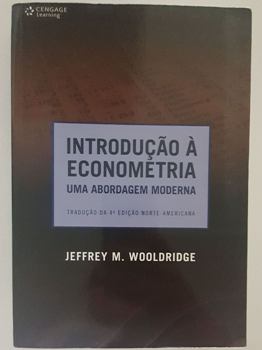 Livro Introdução À Econometria Uma Abordagem Moderna Jeffrey M