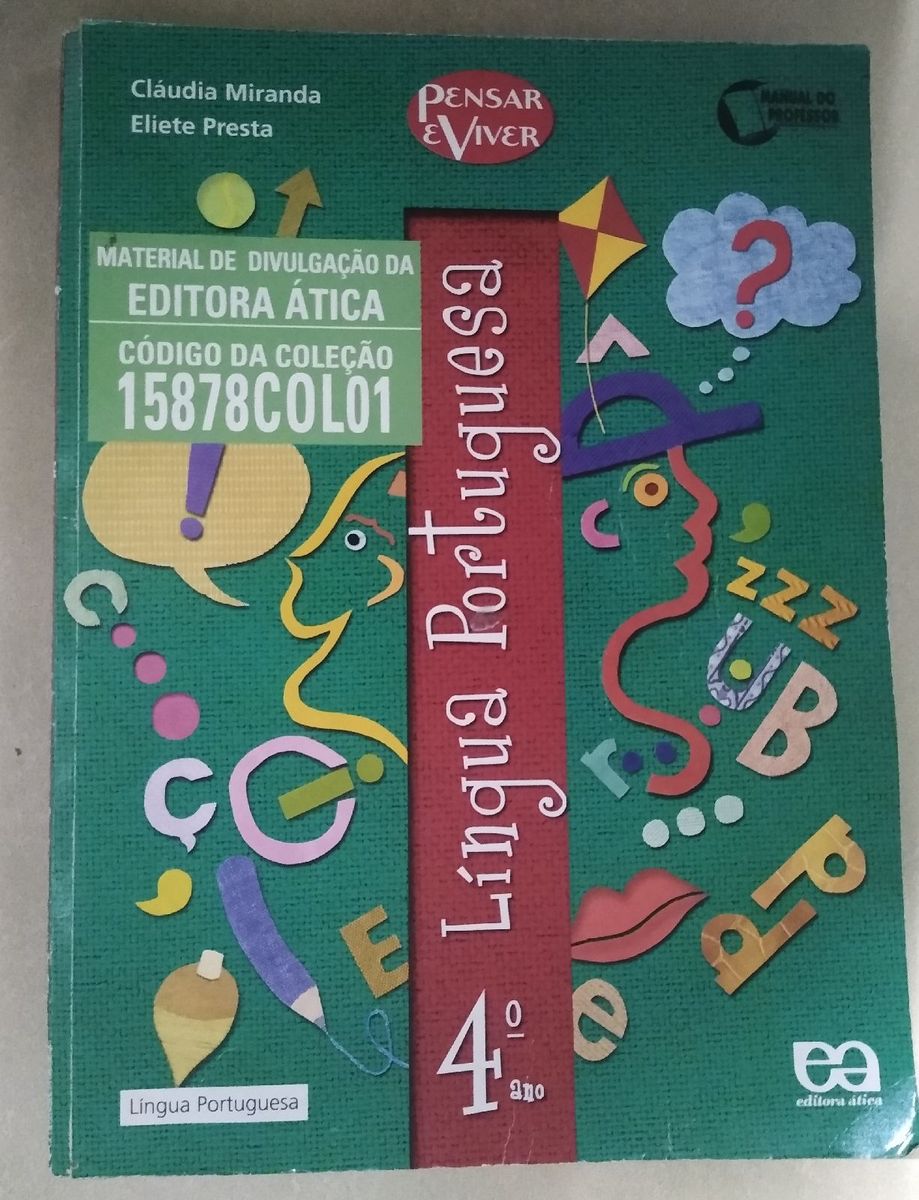 Livro Língua Portuguesa Livro Editora Atica Usado 78893674 enjoei