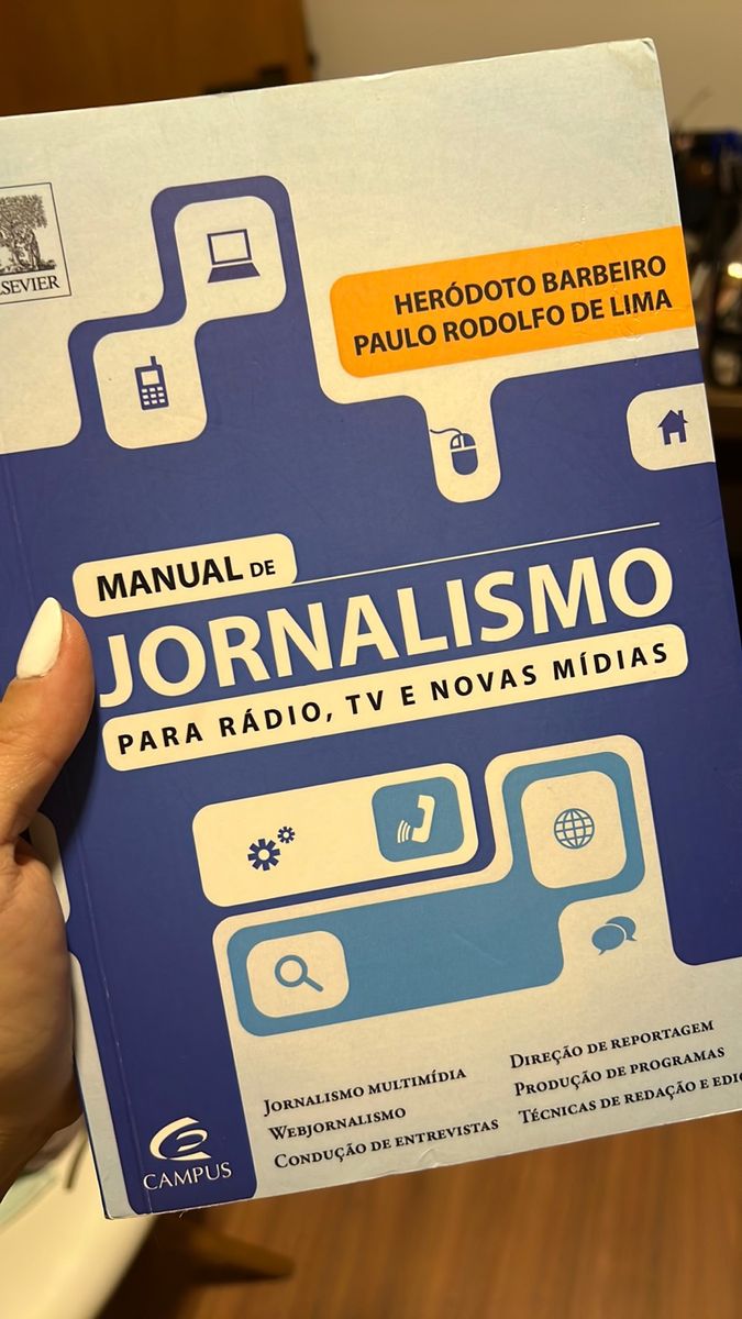 Livro Manual De Jornalismo Her Doto Barbeiro Livro Livro Usado