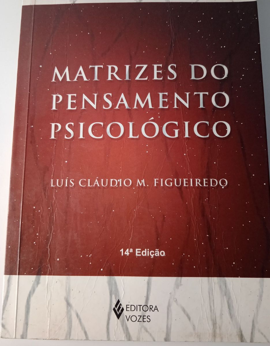 Livro Matrizes do Pensamento Psicológico 14 Edição Livro Editora