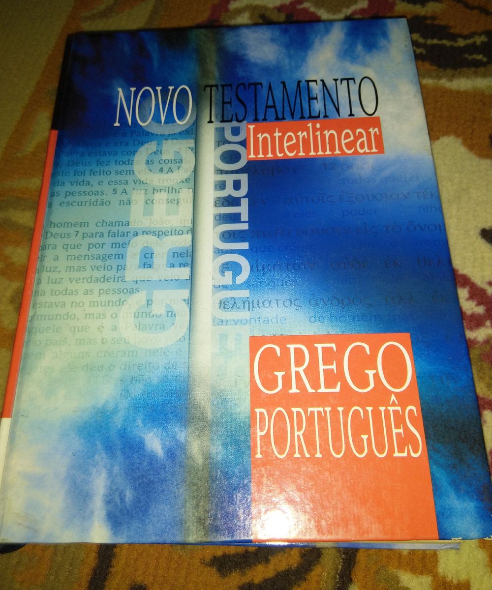 Livro Novo Testamento Interlinear Grego Português Livro Sbb Usado