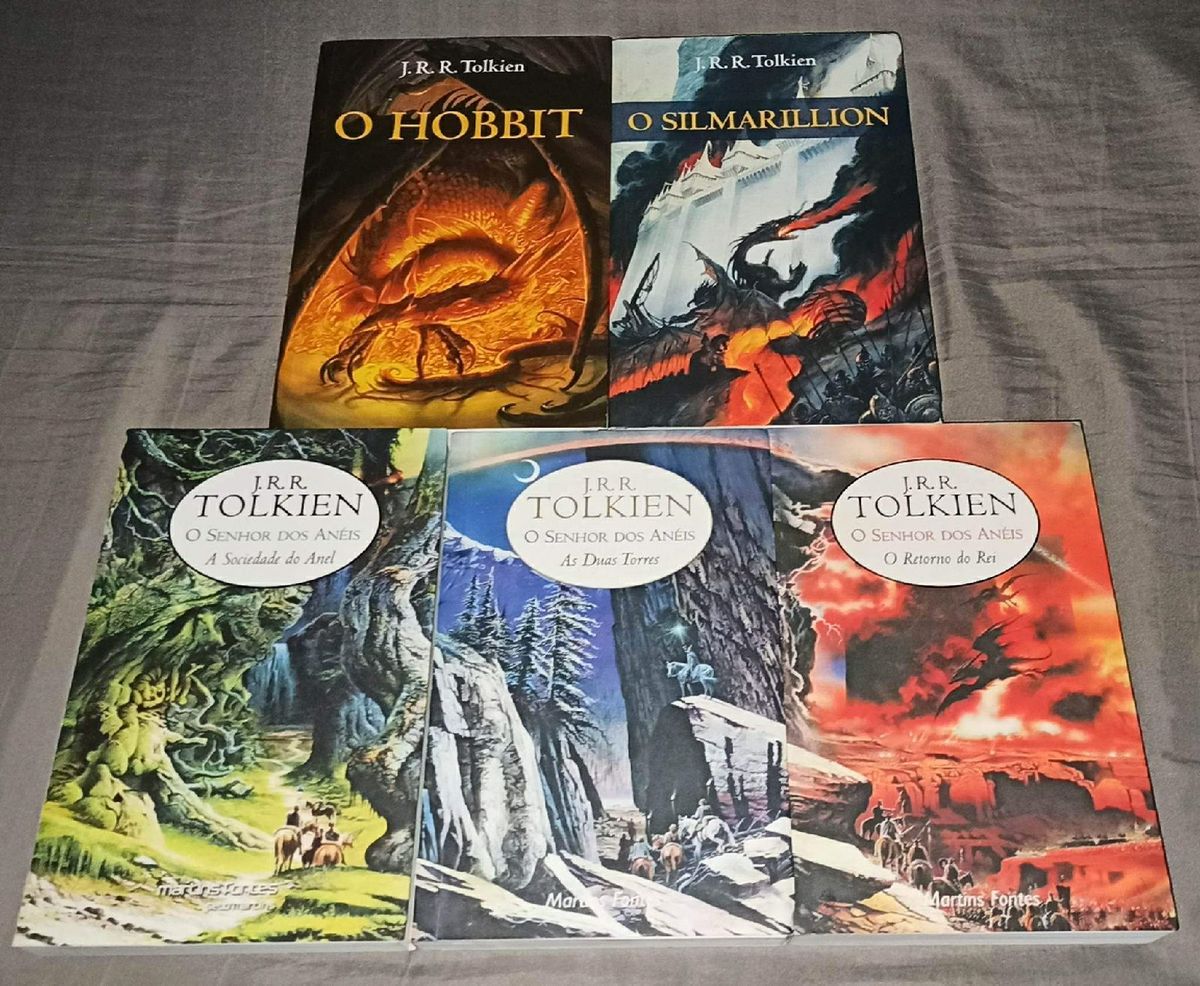 Livro O Hobbit O Silmarillion Trilogia o Senhor Dos Anéis Livro