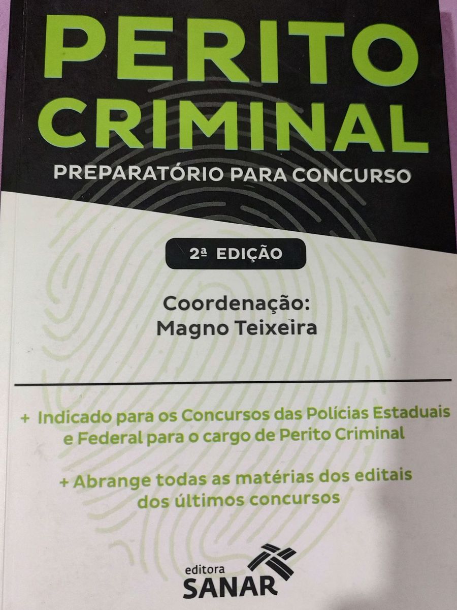 Livro para Concurso de Perito Criminal Questões e Respostas