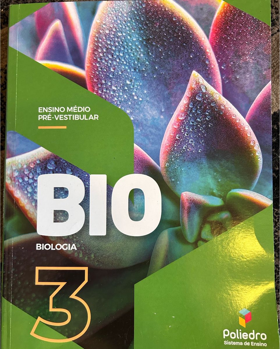 Livro Poliedro Biologia Pr Vestibular Livro Poliedro Nunca Usado