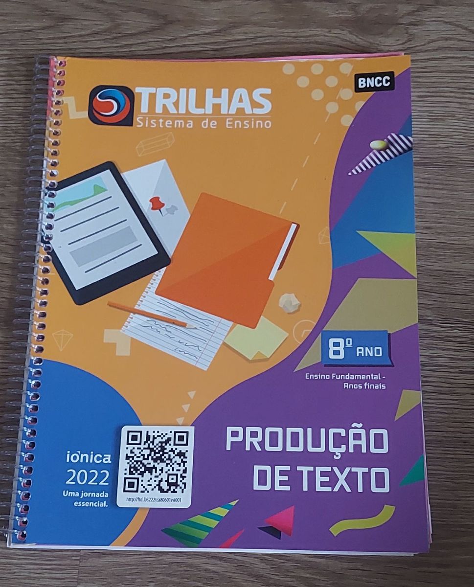 Livro Produção de Texto 8 Ano Ftd Livro Ftd Trilhas Nunca Usado