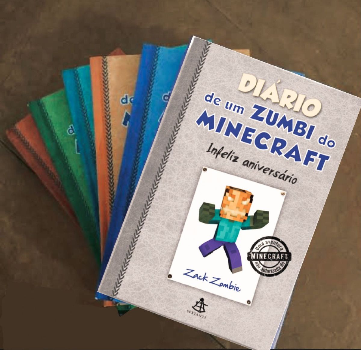 Livros Diário de Um Zumbi do Minecraft Edições 1 2 3 4 e 9 Item