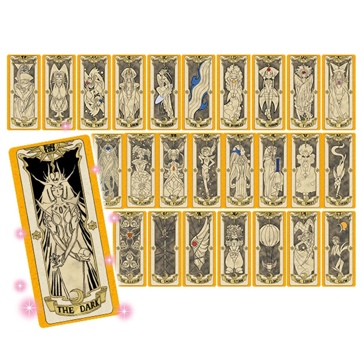 Lote 23 Cards Sakura Captor Coleção de Cartões Livro Sakura