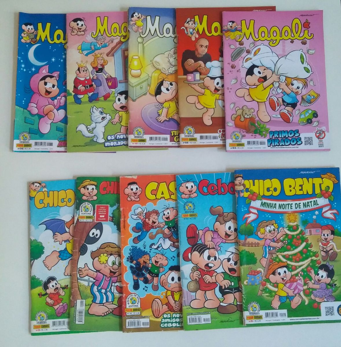 Lote de Gibis da Turma da Mônica Livro Turma Da Mônica Usado 46017901