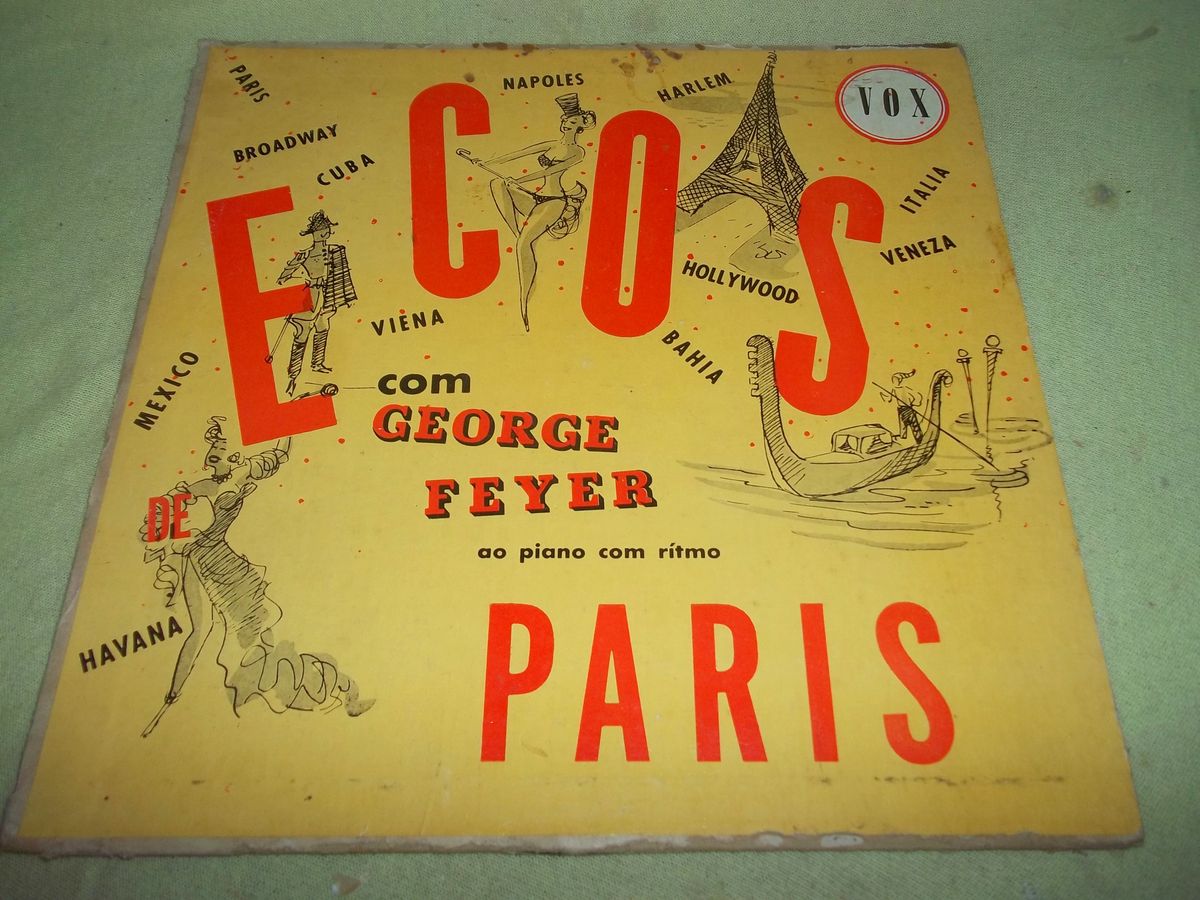 Lp Dico de Vinil Ecos de Paris Vol 1 Sinter Item de Música