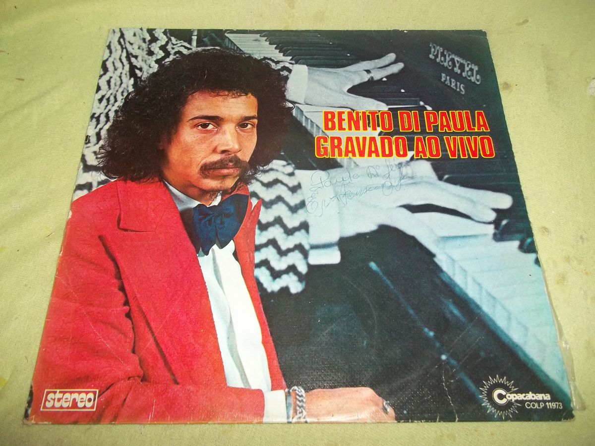 Lp Disco De Vinil Benito Di Paula Copacabana 1974 Gravado Ao Vivo