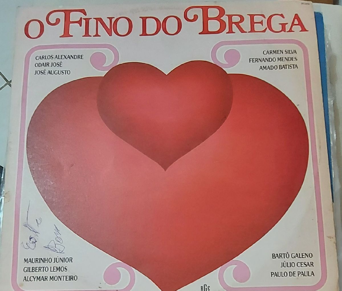 Lp Disco de Vinil O Fino do Brega Item de Música Quintal Do Vinil