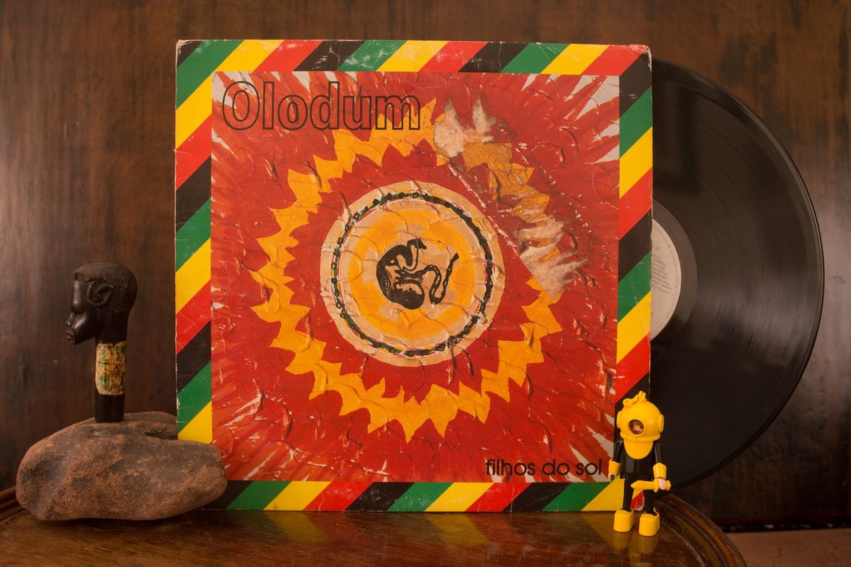 Lp Disco De Vinil Olodum Filhos Do Sol Item De M Sica