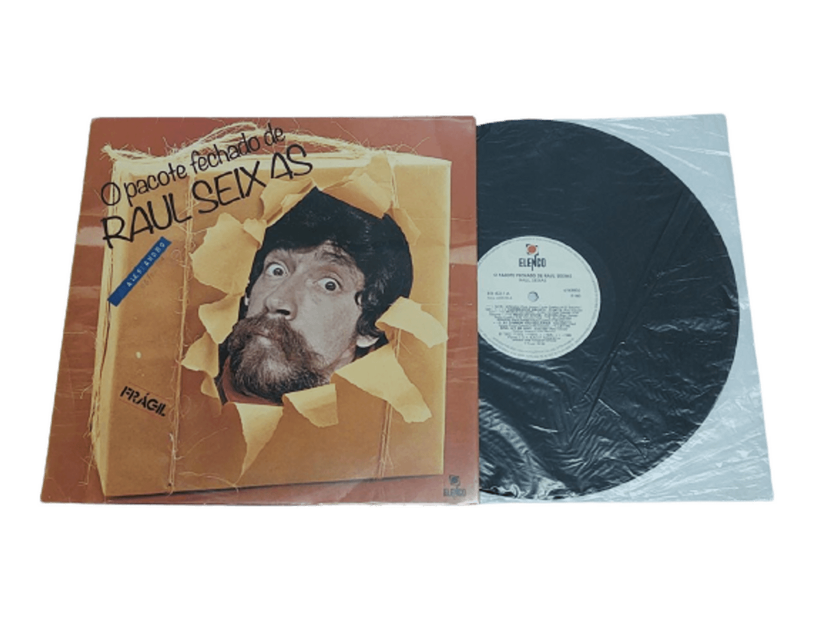 Lp Disco de Vinil Raul Seixas O Pacote Fechado Item de Música Vinil