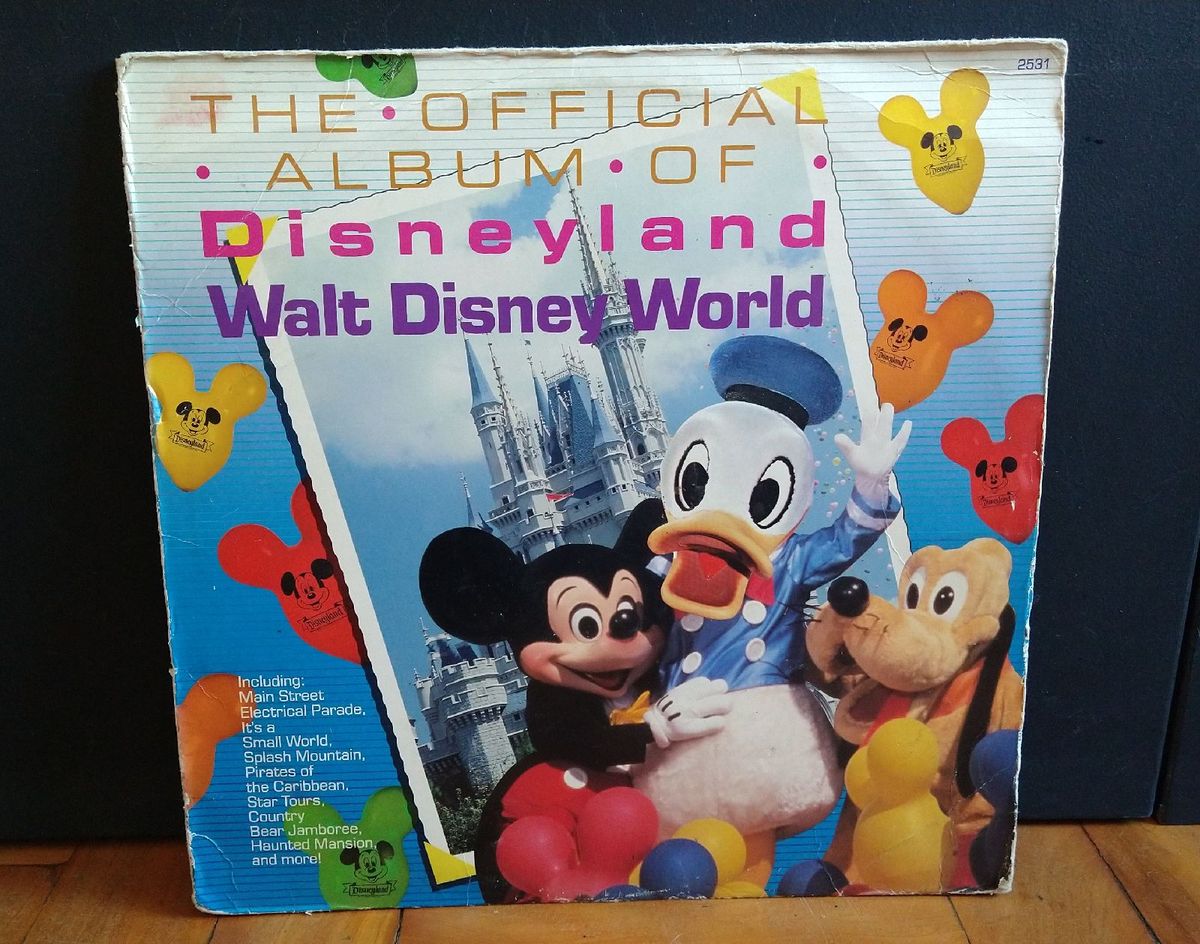 Lp Importado Álbum Oficial Disneyland Item de Música Disney Usado