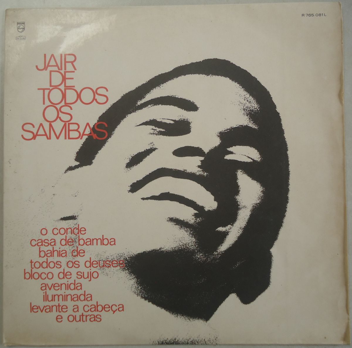 Lp Jair Rodrigues 1969 De Todos Os Sambas Disco De Vinil Item De