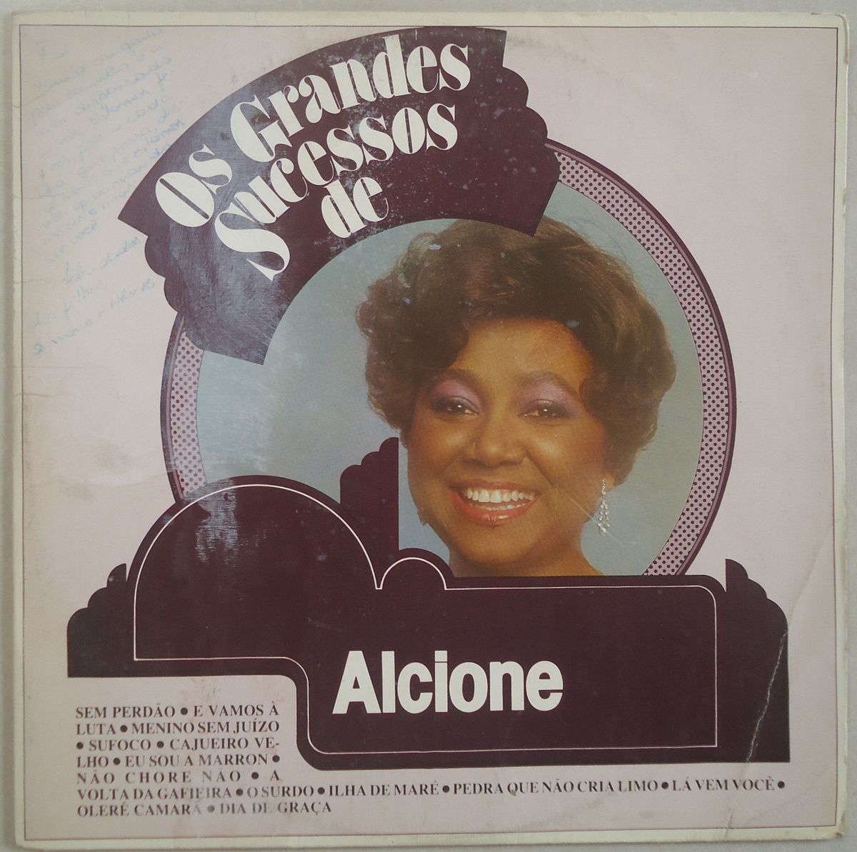 Lp Os Grandes Sucessos de Alcione 1983 Disco de Vinil Item de Música