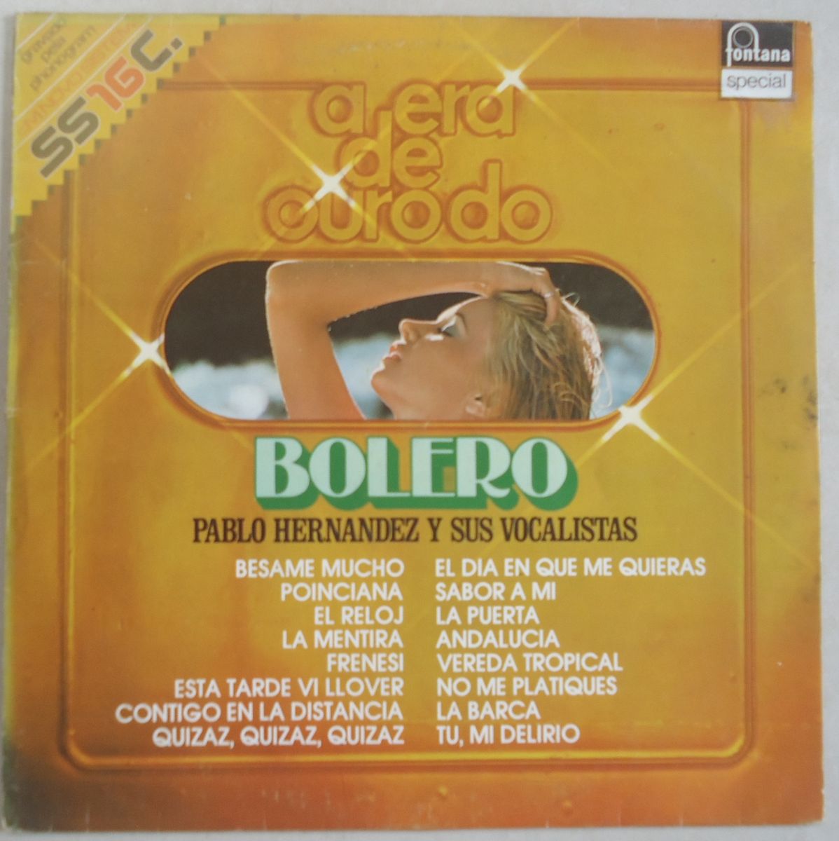 Lp Pablo Hernandez 1975 A Era De Ouro Do Bolero Disco Vinil Item De